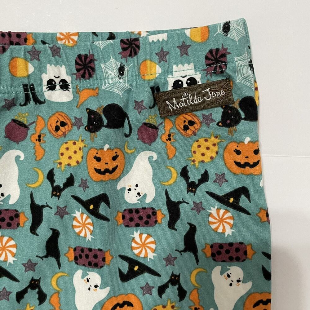 Matilda Jane Pajama Set HALLOWEEN FRIGHT NIGHT Girls Size 12 Purple Green NEW - Picture 9 of 12